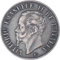 Monnaie, Italie, Centesimo, 1861, Milan, TB+, Bronze, KM:1.1 - 1861-1878 : Victor Emmanuel II.