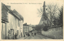 NEUVILLE SUR OISE - Rue Nationale Et L'église - Neuville-sur-Oise