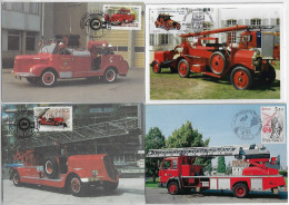 France 1995/2011 4 Maximum Card Fire Brigade Fireman Department Firefighter Truck - Sapeurs-Pompiers