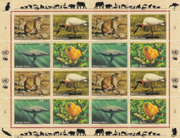 Naciones Unidas Ginebra Nº 265 Al 268 En Hoja De 4 Series - Unused Stamps