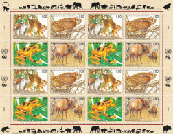 Naciones Unidas Ginebra Nº 283 Al 286 En Hoja De 4 Series - Unused Stamps