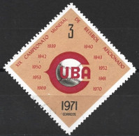 Cuba 1971. Scott #1654 (U) 19th World Amateur Baseball Champioships - Usati