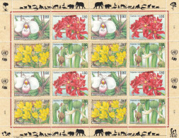 Naciones Unidas Ginebra Nº 308 Al 311 En Hoja De 4 Series - Unused Stamps