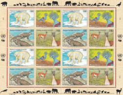 Naciones Unidas Ginebra Nº 325 Al 328 En Hoja De 4 Series - Unused Stamps