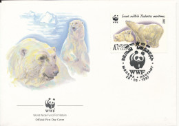 USSR FDC 25-3-1987 WWF Polar Bear With Nice Cachet - FDC