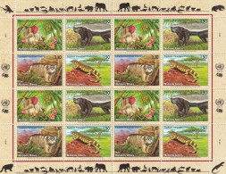 Naciones Unidas Ginebra Nº 447 Al 450 En Hoja De 4 Series - Unused Stamps