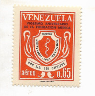 VENEZUELA 1965 NATIONAL MEDICAL FEDERATION SC C902 MI 1623 MNH - Venezuela