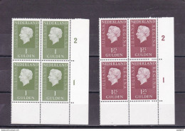 Netherlands Pays Bas 1969-1972 Juliana Regina NVPH 952/958 In Blokken MNH** - Ongebruikt