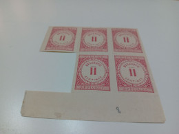 5 MARCHE DA BOLLO II CENTIMES AFFICHES- NUOVI - Timbres