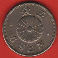 JAPAN - 5 SEN 1890 - Giappone