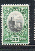 SAN MARINO 1929 1935 VEDUTA VIEW  PALAZZO DEL CONSIGLIO COUNCIL PALACE BUSTO LIBERTA' BUST OF FREEDOM CENT. 25c MNH - Neufs