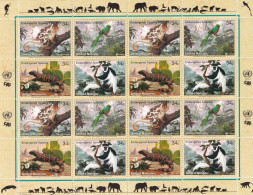 Naciones Unidas Nueva York Nº 839 Al 842 En Hoja De 4 Series - Unused Stamps