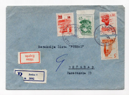 1966. YUGOSLAVIA,BOSNIA,ZENICA,EXPRESS,RECORDED COVER TO BELGRADE - Storia Postale