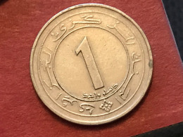 Münze Münzen Umlaufmünze Gedenkmünze Algerien 1 Dinar 1987 Unabhängigkeit - Algerije