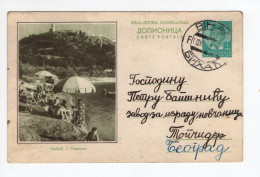 1938. KINGDOM OF YUGOSLAVIA,BOSNIA,BIHAC POSTMARK,OMISALJ,ILLUSTRATED STATIONERY CARD,USED - Entiers Postaux