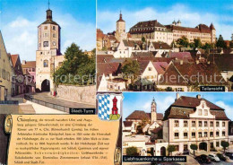 42726187 Guenzburg Stadtturm Sparkasse Liebfrauenkirche Stadtansicht Guenzburg - Guenzburg