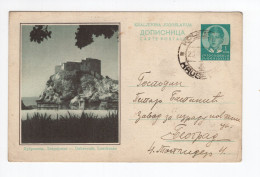 1938. KINGDOM OF YUGOSLAVIA,SERBIA,KRUSEVAC POSTMARK,DUBROVNIK LOVRIJENAC,ILLUSTRATED STATIONERY CARD,USED - Entiers Postaux