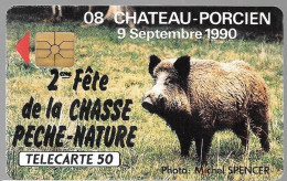 CARTE-PRIVEE-50U-GemA-D376-FETE De La CHASSE--R° Glacé-Utilisé-TBE/LUXE - Ad Uso Privato