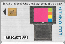 CARTE-PRIVEE-50U-GemA-D382-TELEFUNKEN TV--R° Glacé-2100Ex-Utilisé-TBE/LUXE - Privées