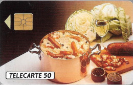 CARTE-PRIVEE-50U-GemA-D384-WILLIAM SAURIN 2-Choucroute-R° Glacé-1000Ex-Utilisé-TBE/LUXE - Privées