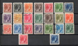 LUXEMBOURG   N° 334 à 355   OBLITERES ET NEUFS AVEC CHARNIERES  COTE 11.95€   GRANDE DUCHESSE  VOIR DESCRIPTION - Used Stamps