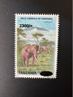 Tanzania Tanzanie Tansania 2020 Mi. 5458 Surchargé Overprint Wild Animals Elephants Elefanten Faune Faune - Tanzanie (1964-...)