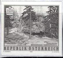 AUSTRIA(1999) Bohemian Forest. Black Print. Scott No 1777. - Essais & Réimpressions