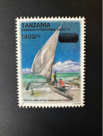 Tanzania Tanzanie Tansania 2017 Mi. D 5314 Surchargé Overprint Zanzibar Attractions Serie II Sailing Segelschiff Voilier - Tansania (1964-...)