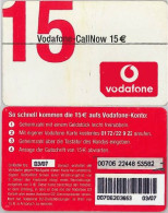 PREPAID PHONE CARD- VODAFONE-GERMANIA (E30.17.2 - Cellulari, Carte Prepagate E Ricariche