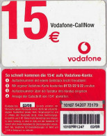 PREPAID PHONE CARD- VODAFONE-GERMANIA (E30.17.3 - Cellulari, Carte Prepagate E Ricariche