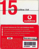 PREPAID PHONE CARD- VODAFONE-GERMANIA (E30.17.1 - Cellulari, Carte Prepagate E Ricariche