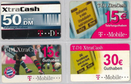 LOT 4 PREPAID PHONE CARD- GERMANIA (E30.16.5 - Cellulari, Carte Prepagate E Ricariche
