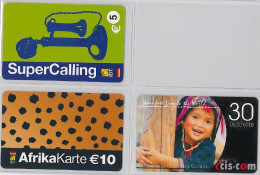 LOT 3 PREPAID PHONE CARD- GERMANIA (E30.2.5 - [2] Mobile Phones, Refills And Prepaid Cards