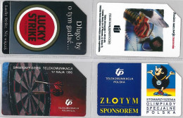 LOT 4 PHONE CARD- POLONIA (E29.38.5 - Pologne