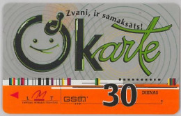 PREPAID PHONE CARD- LATVIA(LETTONIA) (E27.32.6 - Lettonia