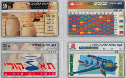 LOT 4 PHONE CARD- ISRAELE (E27.22.1 - Israel