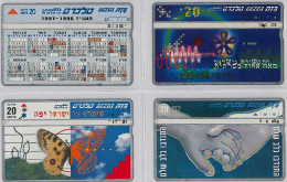 LOT 4 PHONE CARD- ISRAELE (E27.21.5 - Israel