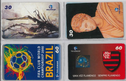 LOT 4 PHONE CARD- BRASILE (E38.80.1 - Brasilien