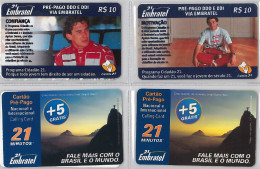 LOT 4 PHONE CARD- BRASILE (E38.51.1 - Brésil