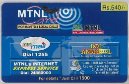 PREPAID PHONE CARD-INDIA (E36.26.8 - India