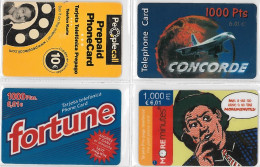 LOT 4 PREPAID PHONE CARD-SPAGNA (E35.37.5 - Andere & Zonder Classificatie