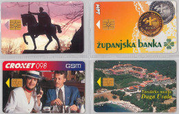 LOT 4 PHONE CARD- CROAZIA (E34.28.1 - Croatie