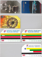 LOT 3 PHONE CARD- URMETLITUANIA (E33.11.5 - Lituania