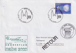 Sonderbrief  "Sonderflug NABA St.Gallen (Rheintalflug)" - Wien       2000 - Cartas & Documentos