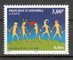 Frans Andorra Mi 546 Millennium 2000 Postfris - Unused Stamps