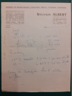 Proposition Prix 1954 Sylvain ALBERT, Fabricant Breveté Appareils Mécanothérapie, Gymnastique Médicale Et Orthopédique - Materiaal En Toebehoren