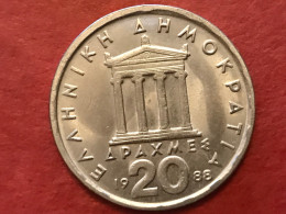 Münze Münzen Umlaufmünze Griechenland  20 Drachmen 1988 - Grèce