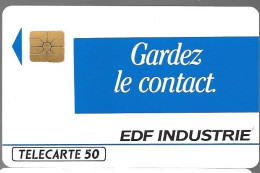 CARTE-PUCE-PRIVEE-D-50U-D341-SO2-1990-EDF-GARDEZ Le CONTACT-V° Pe2967-Neuve-TBE-LUXE - Privées