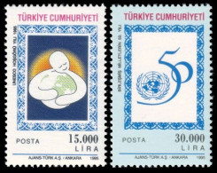 (3061-62) 50th ANNIVERSARY OF THE UNITED NATIONS (Tolerance Year Of UNESCO) MNH** - Nuovi