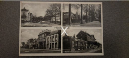 HELMOND MULTIVIEW OLD B/W POSTCARD NETHERLANDS HOLLAND INCLUDING STATION EMPLACEMENT - Helmond